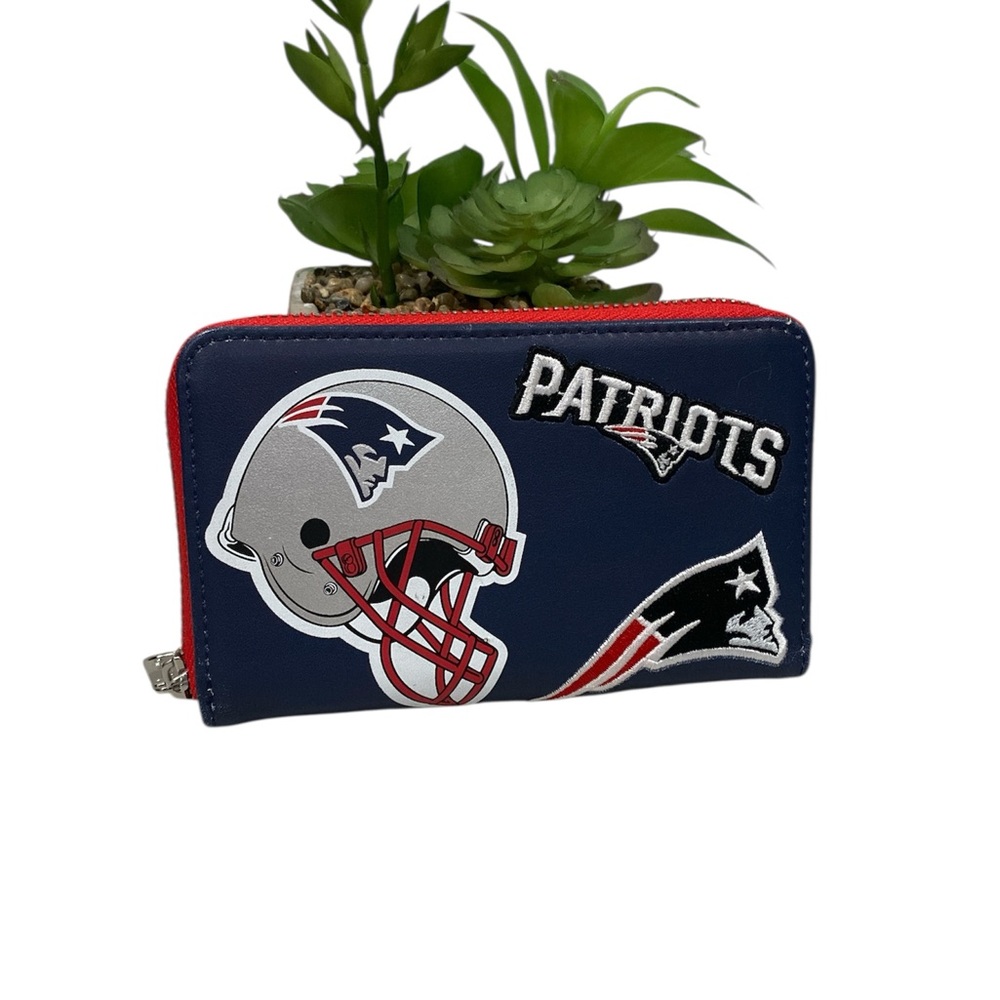 Loungefly NFL Navy Wallet with Football Graphics